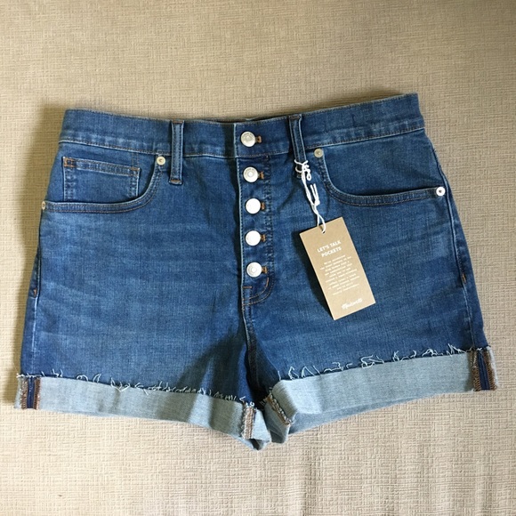 madewell high rise shorts